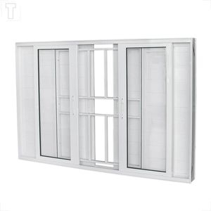 VENEZIANA BRASIL ALUMINIO BRANCO PREMIUM LAMBRI 100X150X11 6F C/GRADE VIDRO LISO - 13203