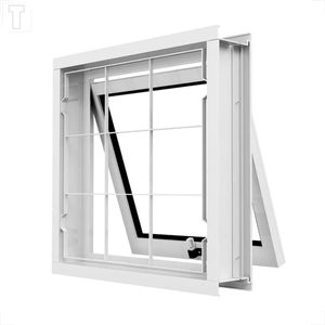 VITRO BRASIL ACO BRANCO MAXIM INOVE 60X60X6,5 COM GRADE QUADRICULADA VIDRO MINI BOREAL - 2954