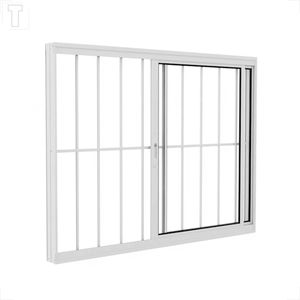 VITRO BRASIL ALUMINIO BRANCO CORRER FACILITY 100X100X7,2 C/GRADE 2F VIDRO INCOLOR - 10028