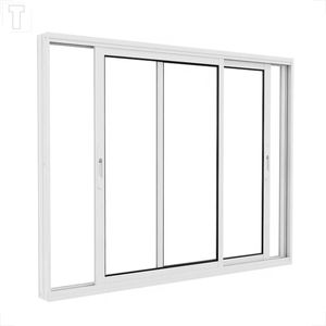 VITRO BRASIL ALUMINIO BRANCO CORRER FACILITY 100X150X11 2 FOLHAS MOVEIS C/GRADE VIDRO INCOLOR -20081
