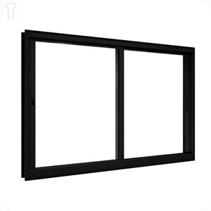 VITRO BRASIL ALUMINIO PRETO CORRER PANORAMICO FACILITY 100X150X5,3 2 FOLHAS MOVEIS SEM GRADE 19376