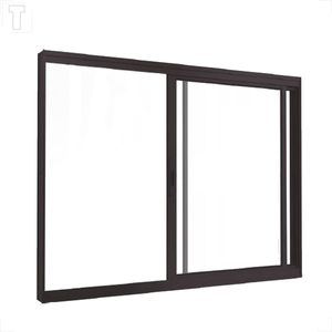 VITRO BRASIL ALUMINIO PRETO CORRER PANORAMICO PREMIUM 100X200X10 2FLS C/GRADE VIDRO INCOLOR - 13764