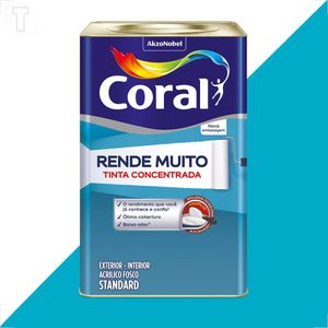 TINTA LATEX CORAL RENDE MUITO 16L AZUL DOS ANDES