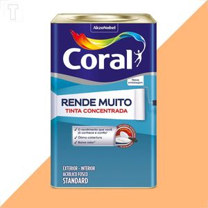 TINTA LATEX CORAL RENDE MUITO 16L CROMO SUAVE