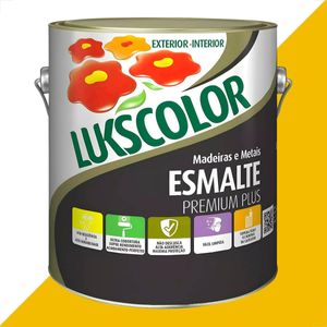 TINTA ESMALTE LUKSCOLOR ALTO BRILHO 3600ML AMARELO