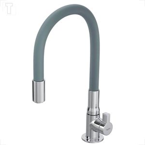 TORNEIRA HYDRAMOTION COZINHA BANCADA 1167.METCZHMN CROMADO/CINZA