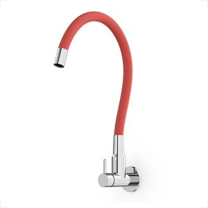 TORNEIRA INCEPA COZINHA PAREDE COLORS COM BICA FLEXIVEL VERMELHA B5005IECR0