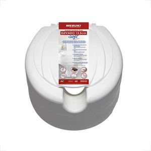 ASSENTO SANITARIO MEBUKI ELEVADO 13,5CM BRANCO
