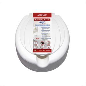 ASSENTO SANITARIO MEBUKI ELEVADO 7,5CM BRANCO
