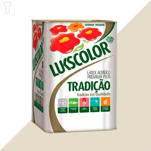 TINTA LATEX LUKSCOLOR TRADICAO ACRILICO FOSCO 18L PALHA