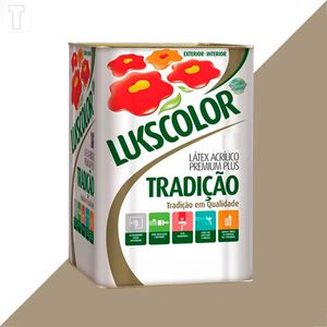 TINTA LATEX LUKSCOLOR TRADICAO ACRILICO FOSCO 18L CAMURCA