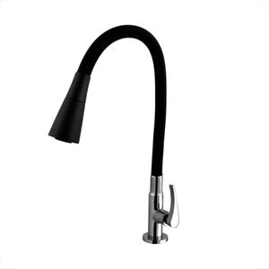 TORNEIRA KIMETAIS 1167 C56 COZINHA MESA BICA MOVEL FLEX BLACK VITACOR DUO JET LUME