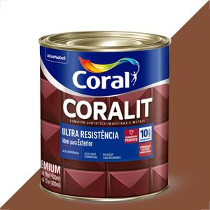 TINTA ESMALTE SINTETICO CORALIT 900ML TABACO ULTRA RESISTENTE