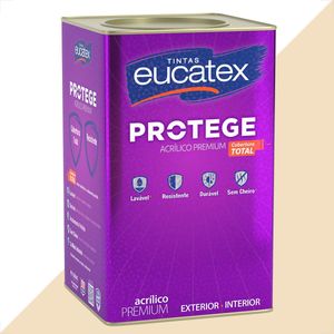 TINTA LATEX EUCATEX PROTEGE ACRILICO PREMIUM FOSCO AREIA 18L