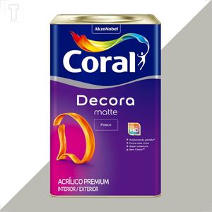 TINTA LATEX CORAL DECORA MATTE FOSCO 18L BRANCO GELO