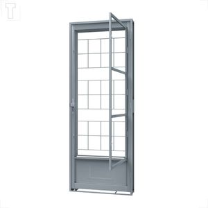 PORTA RIOBRAS DE ACO GIRO COM POSTIGO GRADE QUADRADA DIREITA 2.15X85X12 - 1567.2