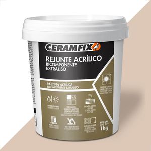 REJUNTE CERAMFIX ACRILICO 1KG BICOMPONENTE EXTRALISO CREMA