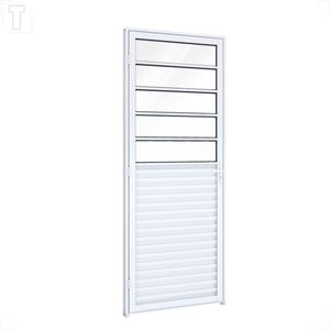 PORTA RIOBRAS ALUMINIO DE GIRO MISTA ESQUERDA 215X85X6.5 - A131.1