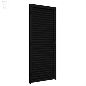PORTA RIOBRAS ALUMINIO PRETO DE GIRO LAMINADA ESQUERDA 215X85X6,5 - PA130.1