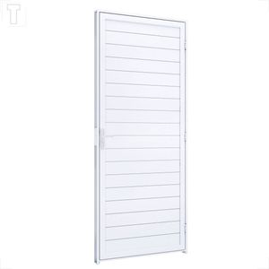 PORTA RIOBRAS ALUMINIO DE GIRO LAMBRI COM MACANETA DIREITA 215X85X6,5 - A187.2