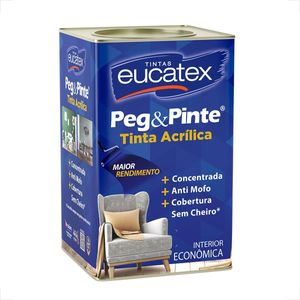 TINTA LATEX EUCATEX PEG PINTE ACRILICO BRANCO 18L