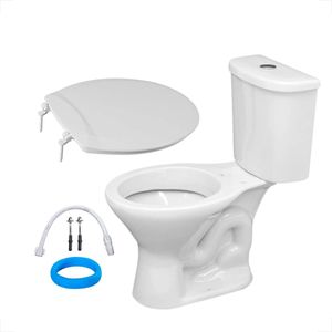 BACIA SANITARIA ONIX DIVA DUAL COM CAIXA ACOPLADA BRANCA + ACESSORIOS ASTRA