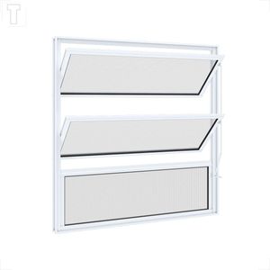 VITRO RIOBRAS ALUMINIO BASCULANTE SEM GRADE BRANCO 60X60X3 - 9416.0