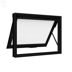VITRO RIOBRAS ALUMINIO MAXIMO AR SEM GRADE PRETO 60X80X5.5 -PA401.0