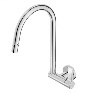 TORNEIRA CELITE COZINHA PAREDE LIX CROMADA BICA MOVEL COM AREJADOR ARTICULADO B5009F7CRB