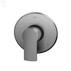 ACABAMENTO MONOCOMANDO DOCOL PARA CHUVEIRO E DUCHA HIGIENICA ARGON GRAFITE ESCOVADO BASE DECA 01003370