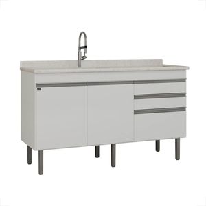 GABINETE LOCATT 1,44MT ESMERALDA BRANCO