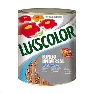 FUNDO UNIVERSAL BASE AGUA LUKSCOLOR METAIS E MADEIRA BRANCO 900ML