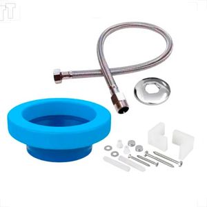 KIT INSTALACAO KIMETAIS CAIXA ACOPLADA COM FIXACAO LATERAL FLEXIVEL 40CM