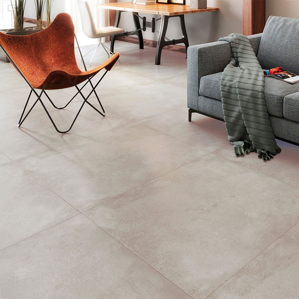 PORCELANATO VILLAGRES 92X92 RETIFICADO ACETINADO COPAN SILVER