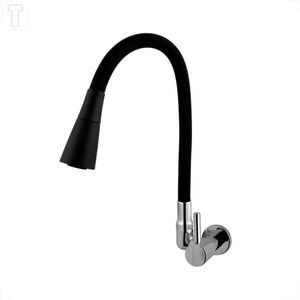 TORNEIRA KIMETAIS 1168 C58 COZINHA PAREDE BICA MOVEL FLEX BLACK VITACOR DUO JET DELICATA SLIM