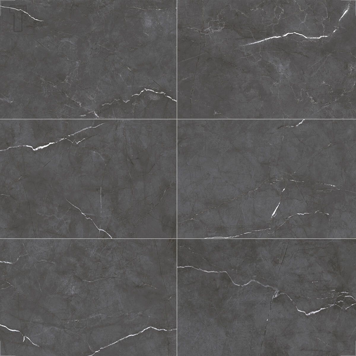 PISO EMBRAMACO 63X122 RETIFICADO POLIDO SUPRA BERTON NERO LUX P63546
