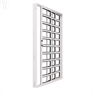 PORTA BRASIL ALUMINIO BRANCO PREMIUM CORRER 3F HORIZONTAL E 215X160X11 VIDRO REFLEX - 11898