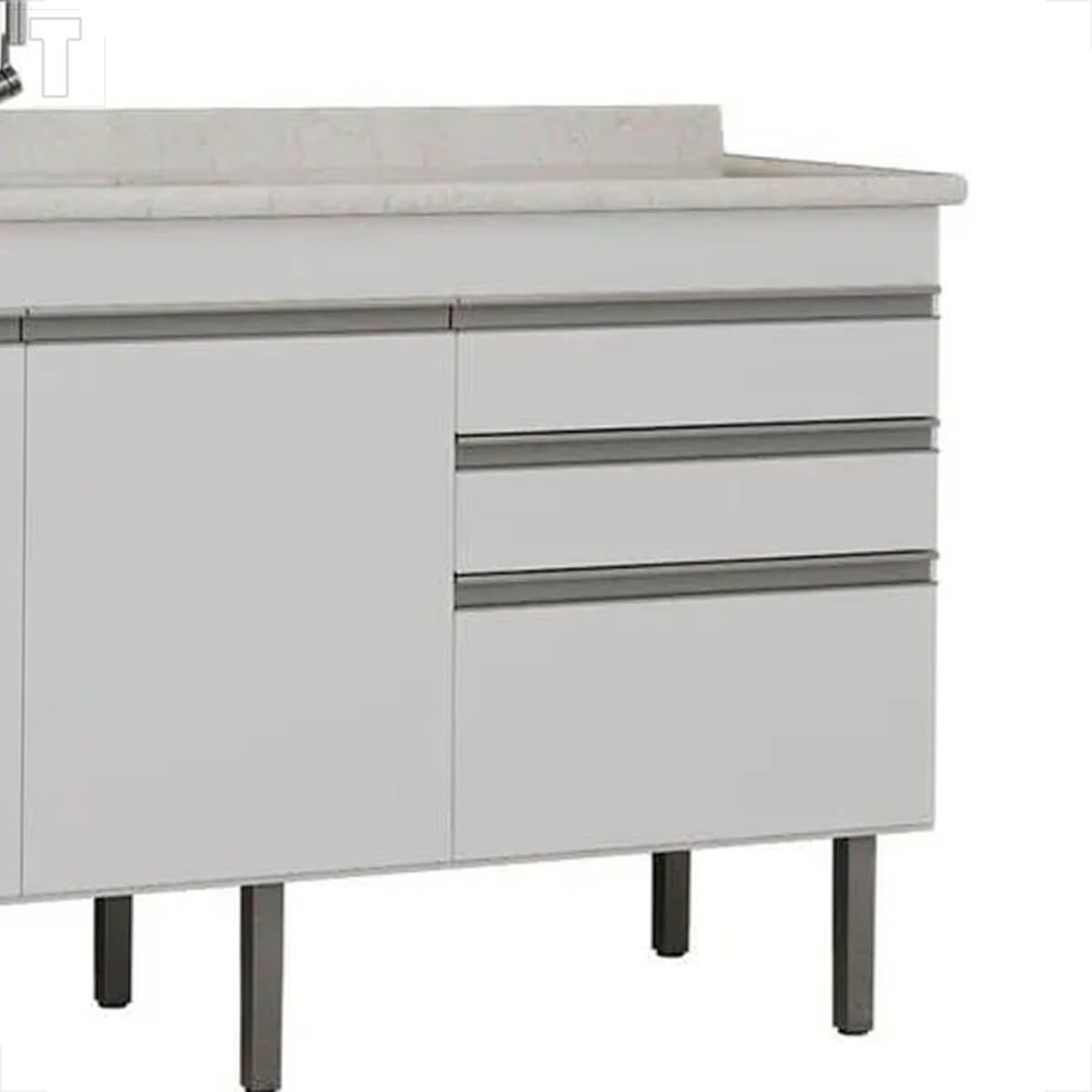 GABINETE LOCATT 1,14MT ESMERALDA BRANCO