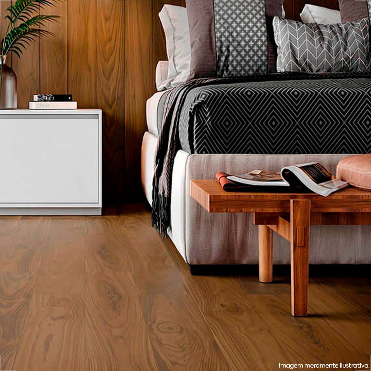 PORCELANATO VILLAGRES 20X141.5 RETIFICADO ACETINADO HOME WALNUT