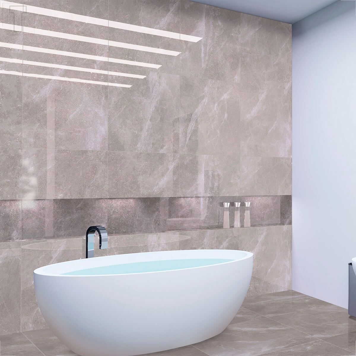 PORCELANATO DELTA 72X72 RETIFICADO POLIDO FUJI SAND 3054-A